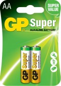 Baterie GP Batteries, Super Alcalina AA 1.5V alcalina, blister 2 buc. 