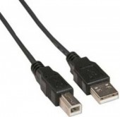 CABLU USB SPACER pt. imprimanta, USB 2.0 la USB 2.0 Type-B, 3m, black,  45505978