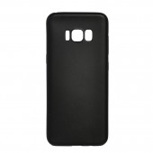 Husa Samsung S8 Spacer, negru, grosime 1 mm, material flexibil TPU, ColorFull Matt Ultra negru
